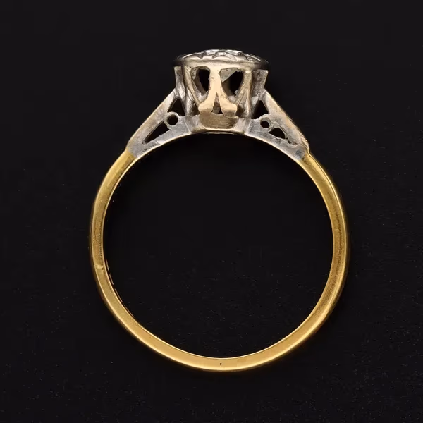 18ct Gold 0.2ct Diamond Ring. London 1973