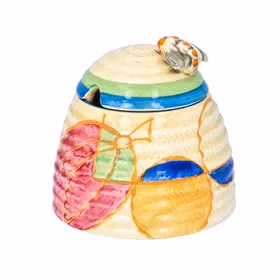 Clarice Cliff "Paster Melon" Beehive Preserve Pot