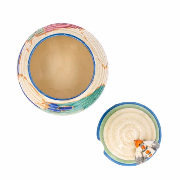 Clarice Cliff "Paster Melon" Beehive Preserve Pot