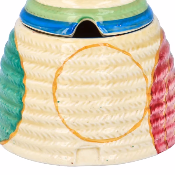 Clarice Cliff "Paster Melon" Beehive Preserve Pot