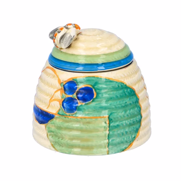 Clarice Cliff "Paster Melon" Beehive Preserve Pot
