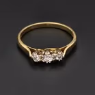 18ct Yellow Gold 3-Stone Diamond Ring
