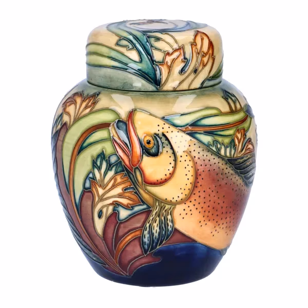 Moorcroft Trout Ginger Jar by Philip Gibson