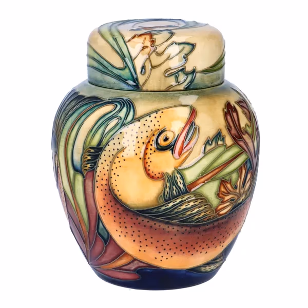 Moorcroft Trout Ginger Jar by Philip Gibson
