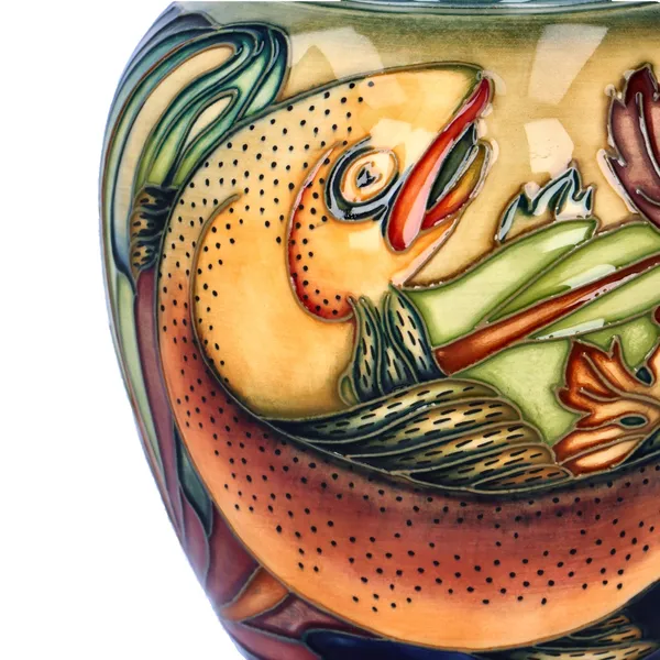 Moorcroft Trout Ginger Jar by Philip Gibson