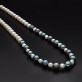 Cultured Pearl Necklace With 9ct Gold Clasp