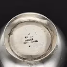 Set of Four Rare Sterling Silver and Enamel Bowls