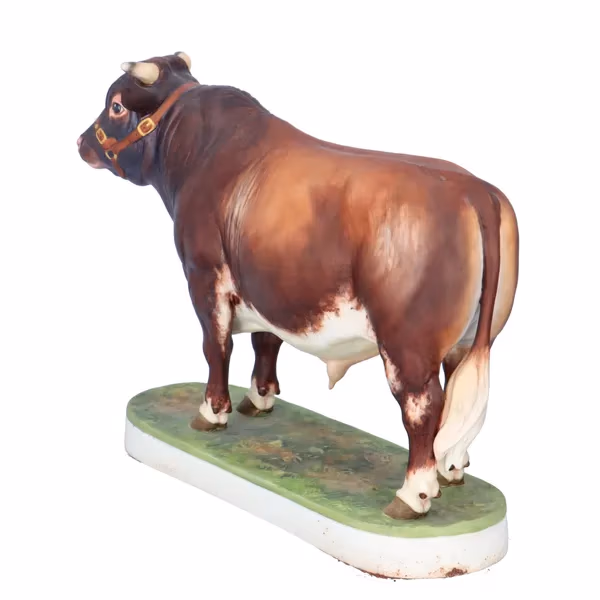 Royal Worcester "Brahman Bull" by Doris Lindner with COA