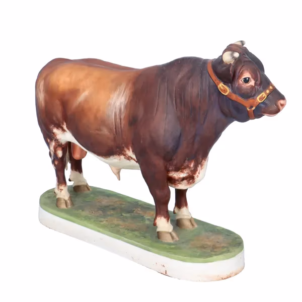 Royal Worcester "Brahman Bull" by Doris Lindner with COA