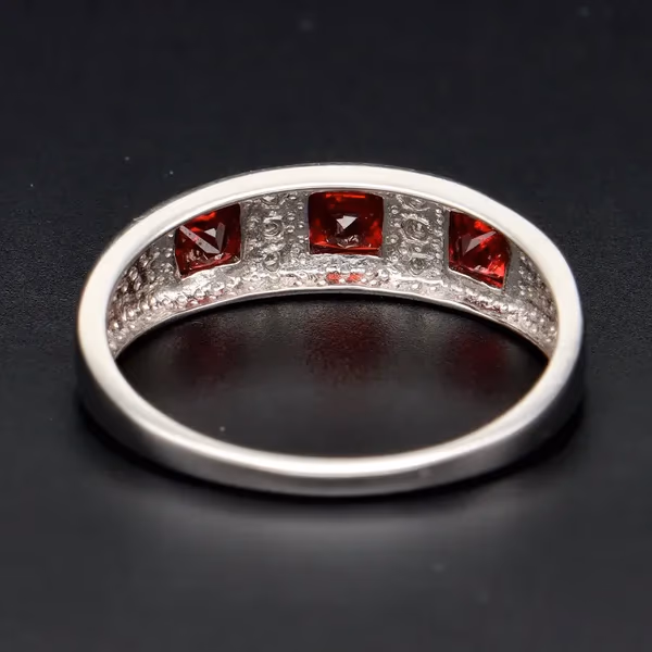 Gold Ruby Diamond Ring