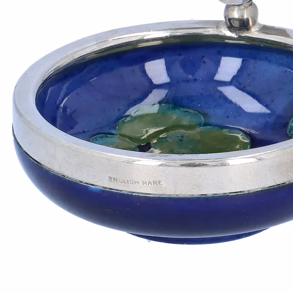 Early 20th Century William Moorcroft Moonlit Blue Ashtray