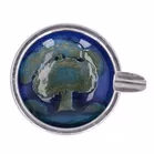 Early 20th Century William Moorcroft Moonlit Blue Ashtray