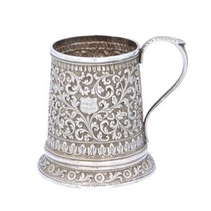 Silver Anglo Indian Christening Cup