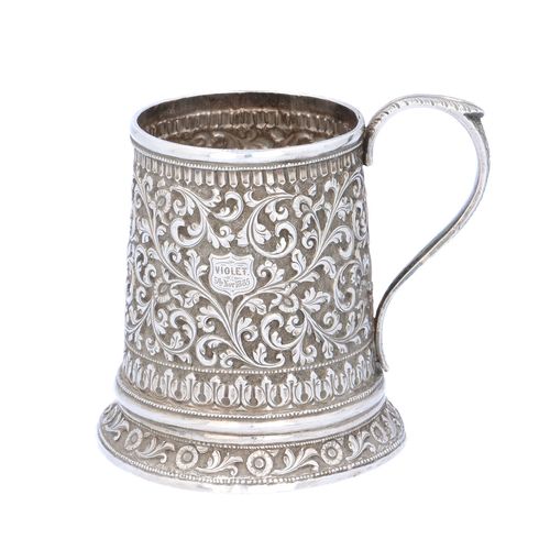 Silver Anglo Indian Christening Cup image-1