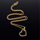 18ct Gold Diamond Heart Pendant on Chain