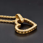 18ct Gold Diamond Heart Pendant on Chain