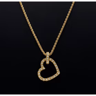18ct Gold Diamond Heart Pendant on Chain