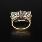 18K Gold & Diamond Cluster Ring
