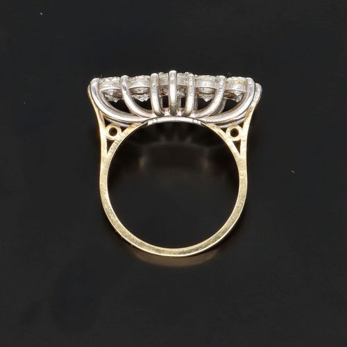 18K Gold & Diamond Cluster Ring image-6