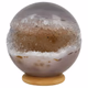 Agaat geode bol 58mm - 360° presentation