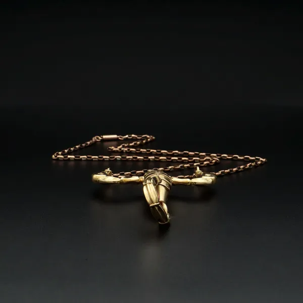 Heavy 18ct Gold Scorpion Diamond and Ruby Pendant