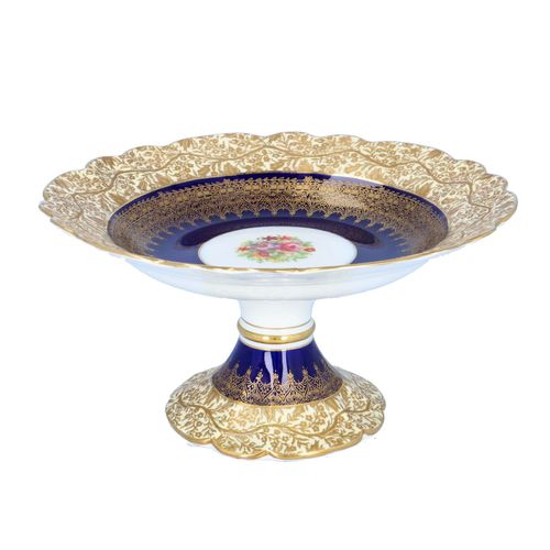 Crescent China Tazza by George Jones & Sons image-1