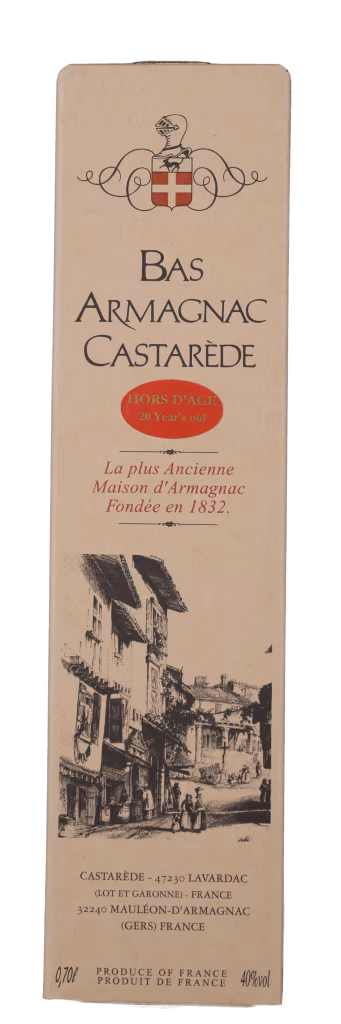 ARMAGNAC HORS D’AGE CASTAREDE 40% Bas Armagnac, Castarède