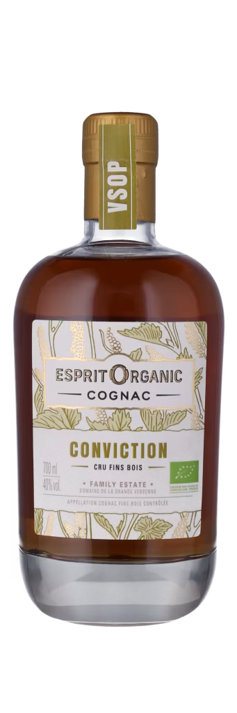 COGNAC CONVICTION VSOP ØKO 40% Esprit Organic, Maison des Pierres Fins Bois