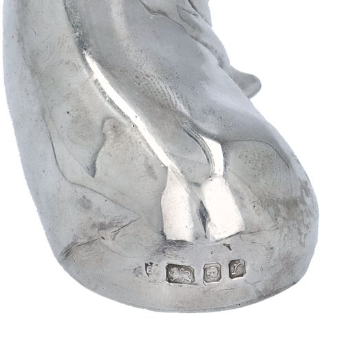 Silver Cast Model of a Recumbent Pig image-6