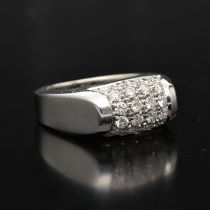 Bulgari 18ct White Gold Diamond Cluster Ring