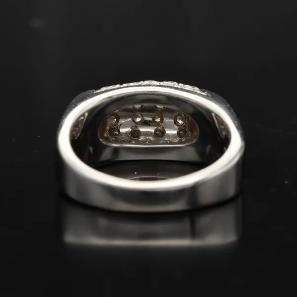 Bulvgari 18ct White Gold Diamond Cluster Ring