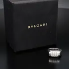 Bulvgari 18ct White Gold Diamond Cluster Ring