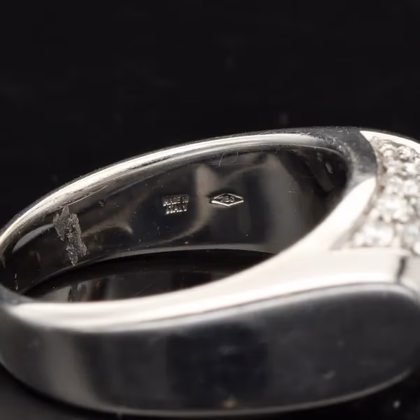Bulvgari 18ct White Gold Diamond Cluster Ring