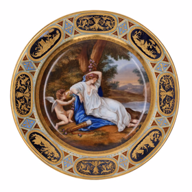 Royal Vienna Cabinet Verso Plate