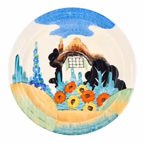 Clarice Cliff "Trallee" LG Ribbed Plate