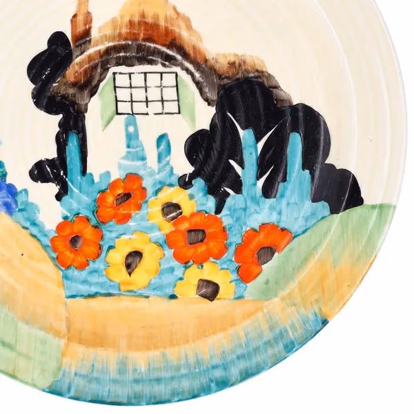Clarice Cliff "Trallee" LG Ribbed Plate