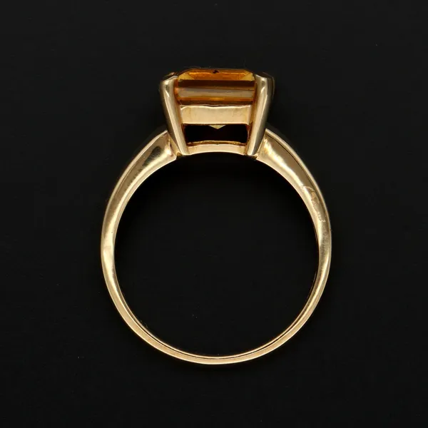 Gold 2ct Citrine Ring