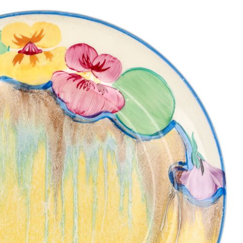 Clarice Cliff Pansies Plate image-3