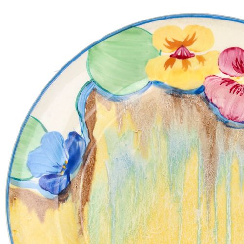 Clarice Cliff Pansies Plate image-2
