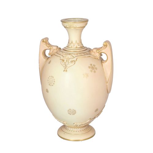 19th Century Royal Worcester Twin Handled Vase image-3