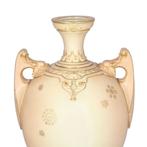 19th Century Royal Worcester Twin Handled Vase image-4