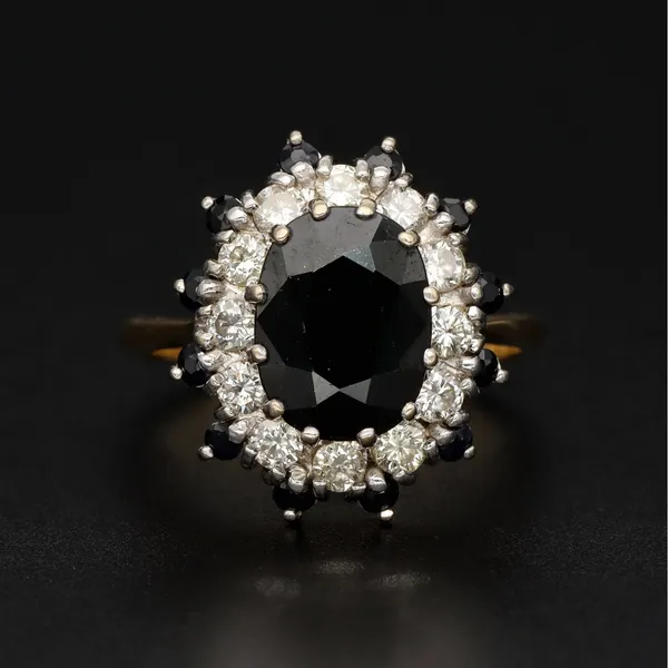 18ct Gold Sapphire and Diamond Ring