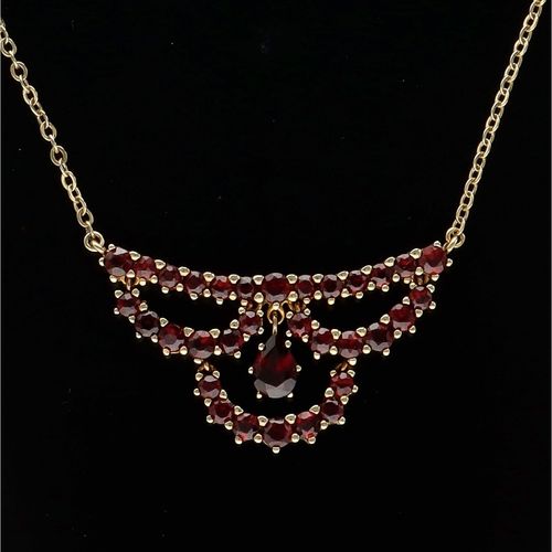 9ct Gold Ruby Necklace image-2