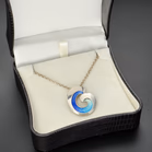 Sheila Fleet Wave Collection 925 Silver Necklace