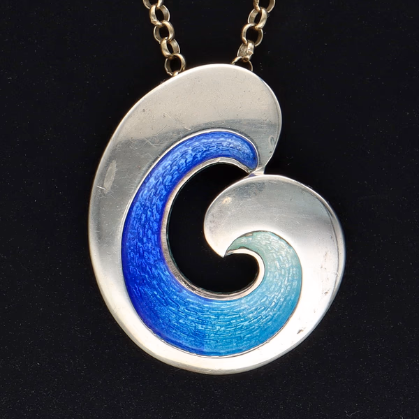 Sheila Fleet Wave Collection 925 Silver Necklace