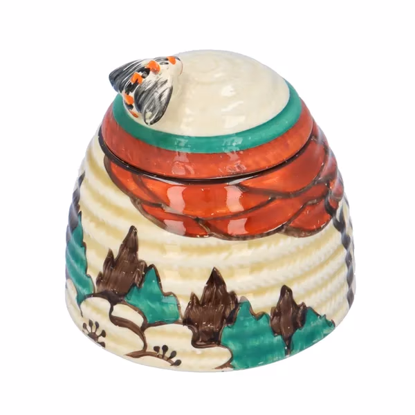 Clarice Cliff Limberlost Large Beehive Honey Pot