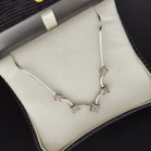 9ct White Gold and Diamond Necklace