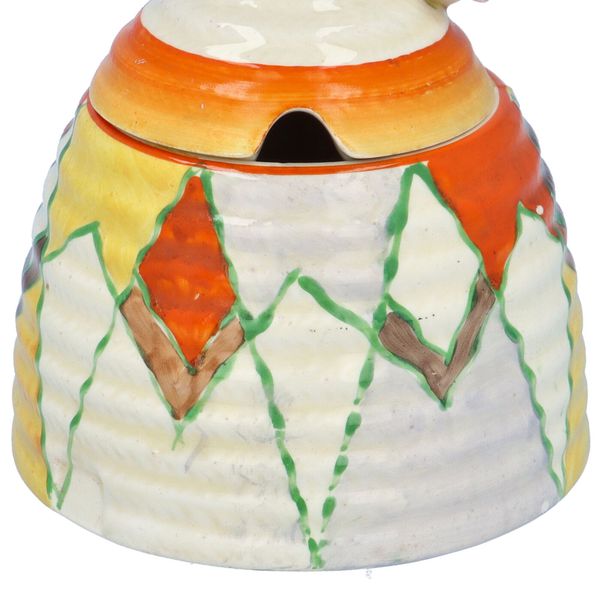 Clarice Cliff Sungold Beehive Preserve Pot