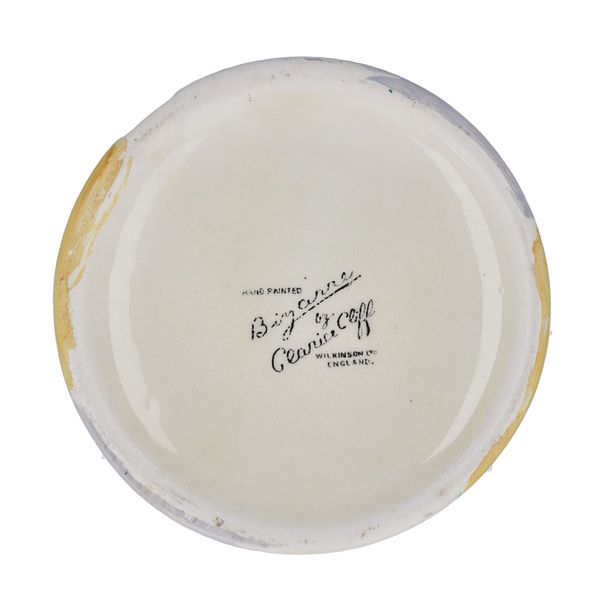 Clarice Cliff Sungold Beehive Preserve Pot