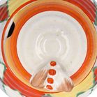 Clarice Cliff Sungold Beehive Preserve Pot